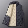 Men's Vests Vest Jacket Coat Zipper Sleeveless Puffer Jackets Oversized Fleece Fashion Casual Thickened Men Coats Warm Winter