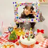 Other Event Party Supplies 50x 59CM Po Booth Foil Balloons Happy Birthday Po Frame Globos Birthday Party Decor Supplies Baby Shower Kid Toys Gift 230925