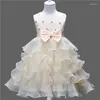 Girl Dresses Baby Girls Party Wedding Christmas Vestidos Elegant Tutu Costume Toddler Children Lace Baptism Clothes For 1-5Year Kids