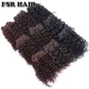 Human Hair Hlws FSR نسج الشعر الاصطناعي القصير غريب الشعر مجعد النسيج 6 قطع/الكثير 210g منتج الشعر 230925