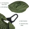 Hängmattor Double Camping Hammock med Mosquito Netting Pop-Up Portable Hammock Ultralight Nylon Parachute Hammocks With Tree Straps 230923