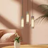 Creative Triangular Prismhänge Lamp Crystal Suspension Light Luxury Hotel Bar Cafe Bedside Copper Hanging Tak ljuskrona