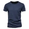 T-shirts pour hommes coton hommes T-shirt col en v Design de mode Slim Fit T-shirts hommes hauts T-shirts à manches courtes chemise pour