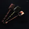 Te Scoops Retro Metal Chinese Scoop Spoon Copper Teskoon Bamboo Shape Set Shovel Kongfu Ceremony redskap Tillbehörsverktyg