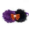 Hundkläder 50/100 st halloween tillbehör söta blommor bowtie justerbar katt slips husdjur leveranser