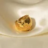 Pierścionki ślubne Tawas Gold Color Big 18k Splated Stal nierdzewna pary ślubne na Bliskim Wschodzie Mężczyzny