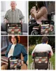 Sacos de armazenamento Boho Abstrato Geométrico Saco de Cadeira de Rodas com Bolsos Braço Lateral Scooter Elétrico Andando Quadro Bolsa