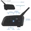 Walkie Talkie Lookearth 1/2PCS V7 Motorcycle Helmet Intercom Bluetooth 5.1ヘッドセットプロフェッショナルMoto Interphone 7ライダーHKD230925