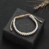 Strand Boho Mini Parel Kralen Gevlochten Armband Bangles Handgemaakte Dubbellaags Armbanden Voor Vrouwen Verstelbare Mode-sieraden