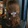 Grampos de cabelo Coreano Cristal Flor Bowknot Hairpin Moda Strass Horizontal Cavalinha Clipe Para Mulheres Acessórios Jóias