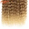 Human Hair Bulks FASHION IDOL 22 inch Synthetic Hair Natural Kinky Curly Wave Hair Extensions 2Pcs/Lot Heat Resistant Ombre Weave Hair Bundles 230925