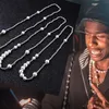 Nova moda masculina colar hip hop aço inoxidável pérola frisado colar jóias unisex clavícula corrente colares presentes286u