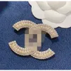 Spille Spille Designer per donna Spilla piccola brezza profumata Perla femminile Diamante d'acqua Spilla profumata della nonna Versione alta