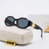 Classic Oval Sunglasses for Woman Designer Mens Sun Glasses Biggie Sunglass Womens Luxury Fashion V Sunglasses Black Eyeglasses CYG239253-6