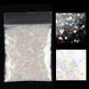 Akrylpulver vätskor 15bag/150g 1mm holografiska glitter paljetter nagelkonst dekortion glänsande sjöjungfru flingor naglar tillbehör leveranser proffs set 230925