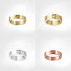 Anillo Diseñador de joyas Amor Lujo Mujeres hombres pareja anillos de regalo Moda Caja de diamantes de boda clásica Nunca se desvanece Diamante no alérgico