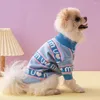 Vêtements de chien Pull de chat Sweet Teddy Tenue tricotée pour animal de compagnie Chiot Hiver Vêtements chauds Apperal Petit Moyen XS Chiens Chats