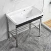 Podłoga zintegrowana basen skalna Mała jednostka ceramiczna dorzecza balkon Washbasin Hotel Washbasin łazienka