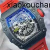 デザイナーMiersrich Automatic Movement Top Factory Carbon Fiber Automatic RM35-02 Fiber Ship byauxf