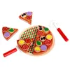Kitchens Play Food Child Wooden Simulation Pizza Fruit Slice Cutting Toys Pretend To Children Hands On Kitchen Educational 230925