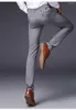 Costumes pour hommes ICPANS Skinny Plaid Hommes Robe Pantalon Crayon Business Bureau Pantalon Formel Pour Homme Stretch Costume Slim Été 2024
