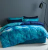Sängkläder sätter 3st Star Sky Duvet Cover med kuddfodral tryckt lyx 3D -tröskelbäddsuppsättning med Cover Queen/King Double eller enkelsäng 230923