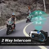 トーキエトーキーFODSPORTS FX30C Pro Motorcycle Intercom for Motorcycle Helmet Headset 2 Rider Bluetooth 1080p Camera HD Wifi Transfer Interphone HKD230925