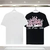 P020925 Limited edition designer t-shirt van nieuwe tees street wear zomer mode shirt krabbel letter print ontwerp