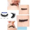 False Eyelashes 5 PairsSet Selfadhesive Fake Lashes With Tweezer Easily Wear Adhesive Eyelashes Lifting Kit GlueFree Lash Extension Supplies 230925