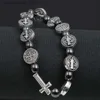 Charmarmband Villwice Katolska radbandsarmband St. Benedict Medal Cross Prayer Armband Hematite Pärlor Religionsmycken Tillbehör Q230925