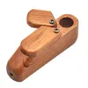 UPS Portable Herb Tubi per fumare in legno con coperchio girevole Scatola di immagazzinaggio Creativo Mini copertura pieghevole Pipa per fumo in legno Bong Portasigarette per tabacco