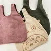 Dessin animé Totoro broderie agneau tissu sac à main pour femmes filles Japon Ins sac à bandoulière fourre-tout doux fourrure Shopper Dropshipping 220923