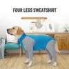 Hundebekleidung, vier Fuß, leichter Overall, operativer Schutz, langärmeliger Body, bequem für kleine, mittelgroße und große Hunde, XS-3XL