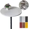 Bordduk 60-130 cm bord täcker vattentät hög elasticitet rund avtagbar tvättbar vardagsrum bordsdekoration vit bordsduk 230925