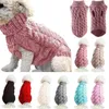 Hundkläder Vinterkläder Varma katttröja Turtleneck Knitwear Coat Jackets Sweatshirt Små hundkatter Juldräkt