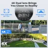 IP 카메라 reolink trackmix 시리즈 Wi-Fi 4K 실외 보안 카메라 듀얼 렌즈 모션 추적 8MP PTZ CAM 6X ZOOM AI Human Detect 230922