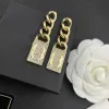 Luxury Fashion Stud Earrings Letter Designer Earrings Pendant For Women Gifts S925 Silver Needle Wedding Gift High Quality Jewelry Accessories