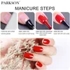 Vernis à ongles Parkson No Wipe Top Base Coat Nail Gel Polish Design Enhancer Vernis Semi Permanent Soak Off UV LED Nail Art Tool 230923