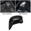Innenzubehör für MG ZS 2023 - EV MG6 Kohlefaser ABS Schaltknauf Kopfabdeckung Verkleidung Auto