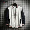 Men's Jackets Supzoom New Arrival Fashion Fleece Casual Baseball Uniform Cotton Spliced Regular Rib Sleeve Brand Clothing Bomber Jacket Men L230925