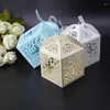 Present Wrap 50st Cross Mönster Baby Shower Dop Party Gaves Candy Treat Boxes