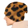 Berretti di leopardo tappi per motivi per leopardo fresco cranio esterno berretti cappello unisex molla maschio molla calda cofano elastico termico a maglia