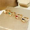 Designer Fan Ring Hoge kwaliteit Kleine Rok Paarringen Roestvrij stalen diamanten ringen Dagelijkse reisaccessoires Valentijnsdag Da308r