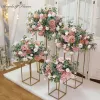 Couronnes de fleurs décoratives personnalisées, grande boule artificielle de 80cm, centres de table de mariage, décor de stand, étagère géométrique, affichage de scène de fête