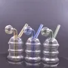 Vente chaude narguilé verre brûleur à mazout Bong recycleur cendrier tuyau d'eau Dab Rig Bongs plates-formes à main pour fumer avec pot d'huile de 30mm le moins cher