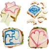 Bakningsverktyg 47 st Sandwich Cutter Set Food Toast Bread Mold Creative Cookie med Putter Picks