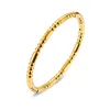 2023 Populära sommarhögkvalitet Titan Steel Hand smycken Fashion Chic Style Triple Pärled 18K Guld rostfritt stålarmband