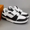 2024 Дизайнерские мужчины кроссовки Virgil Trainer Casual обувь низкая телячья кожа Abloh Белый зеленый красный синий наклад