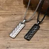 Chains High Quality Fashion Wheat Ear Stainless Steel Bar Pendant Necklace For Men Male Trend Geometric Personalized Waterproof Jewelry