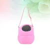 Trasportino per cani 1pc Borsa traspirante per animali domestici Borsa portatile in cotone per esterni Forniture per scoiattolo Taglia S (Rosa)